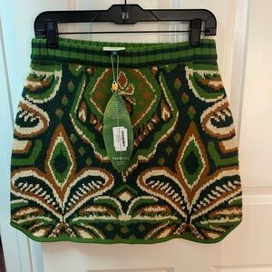 NWT FARM Rio Pineapple Ikat Skirt Sz M